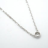 【6jkb0096】カルティエ ネックレス ダムール SM/1PD K18WG ホワイトゴールド ダイヤモンド【中古】レディース