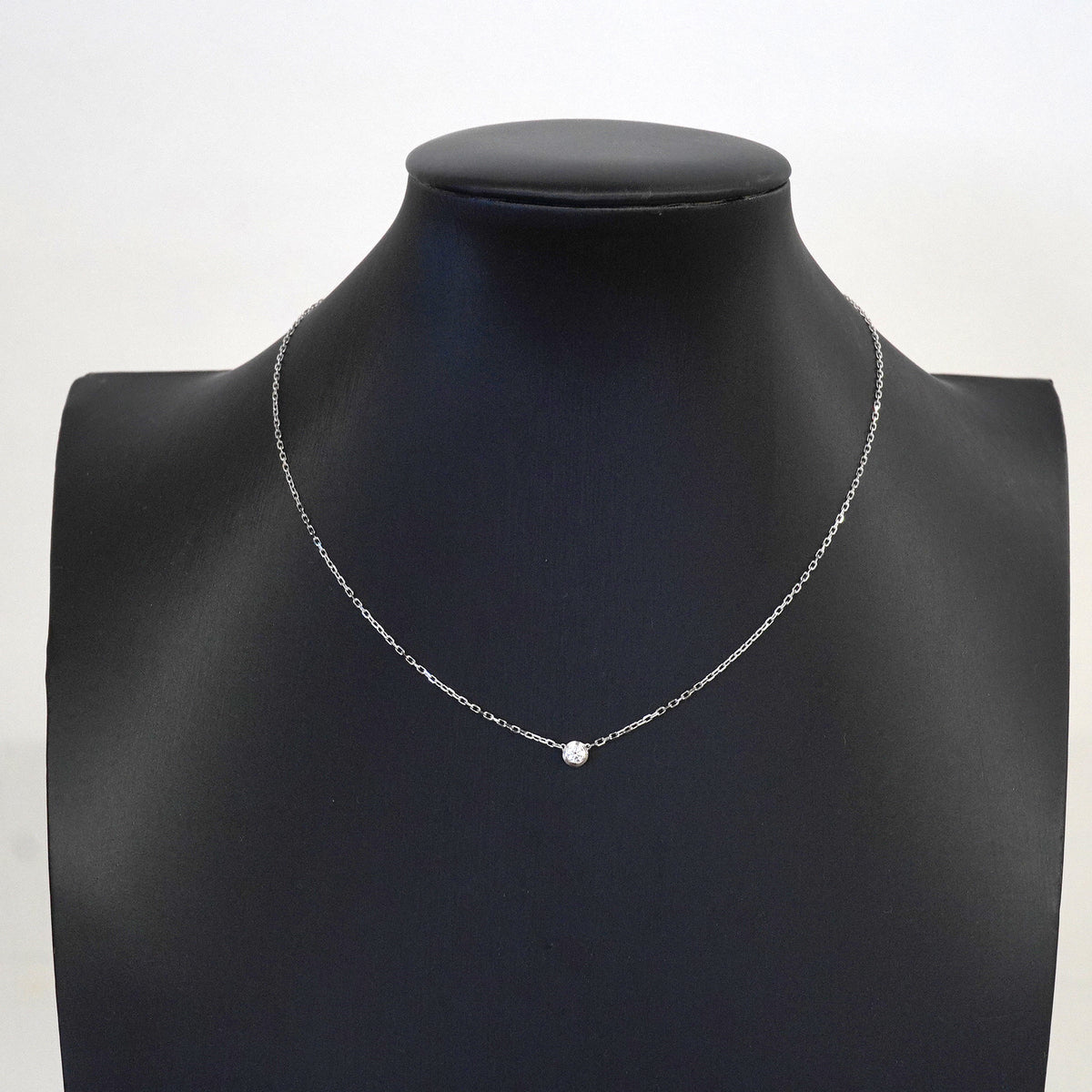 【6jkb0096】カルティエ ネックレス ダムール SM/1PD K18WG ホワイトゴールド ダイヤモンド【中古】レディース