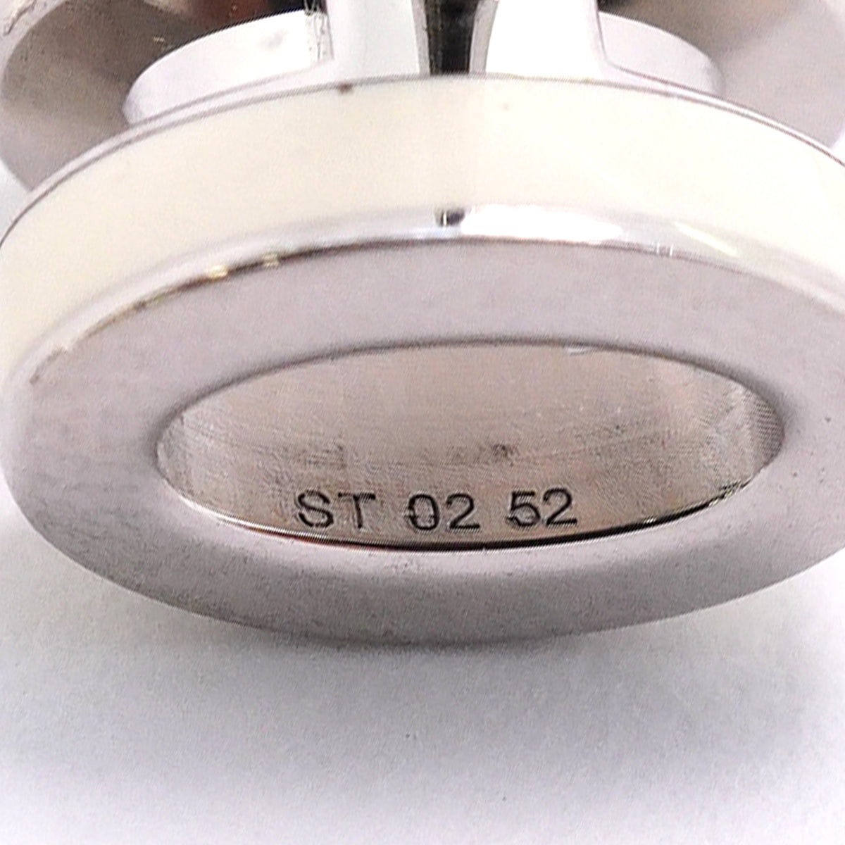 【6jkb0102】エルメス ピアス ミニポップアッシュ メタル シルバー ホワイト【中古】レディース