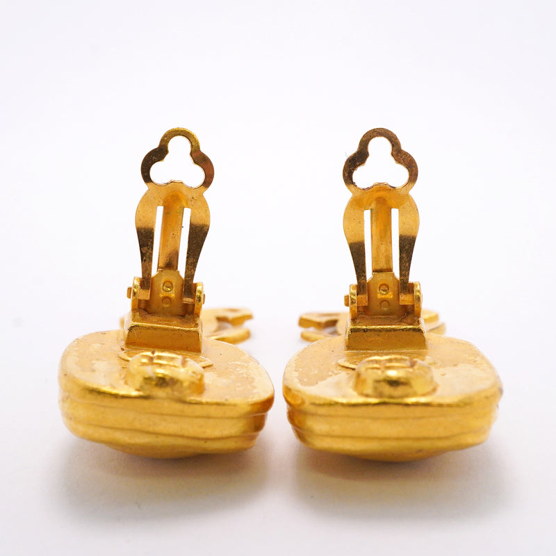 【6jkb0103】シャネル イヤリング ヴィンテージ ココマーク GPメッキ ゴールド【中古】レディース