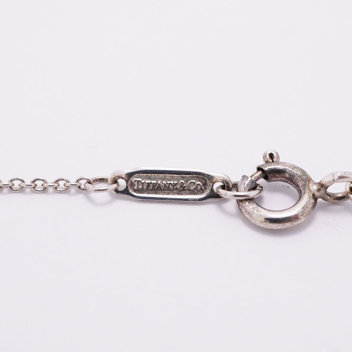 【6jkb0104】ティファニー ネックレス アトラス オープン 丸型 サークル シルバー925【中古】レディース