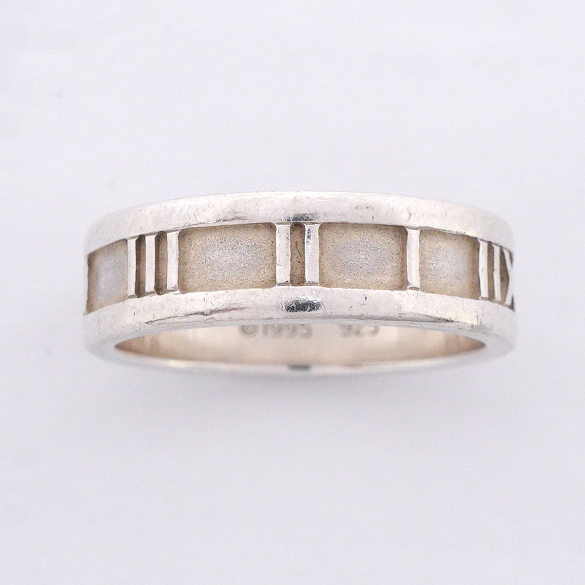 【6jkb0105】ティファニー リング アトラス シルバー925 17.5号【中古】メンズ