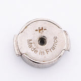 【6jkb0106】エルメス ピアス カージュドアッシュ メタル シルバー オレンジ【中古】レディース