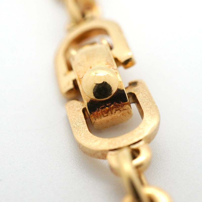【6jkb0114】クリスチャンディオール ブレスレット CDロゴ GPメッキ ゴールド【中古】レディース