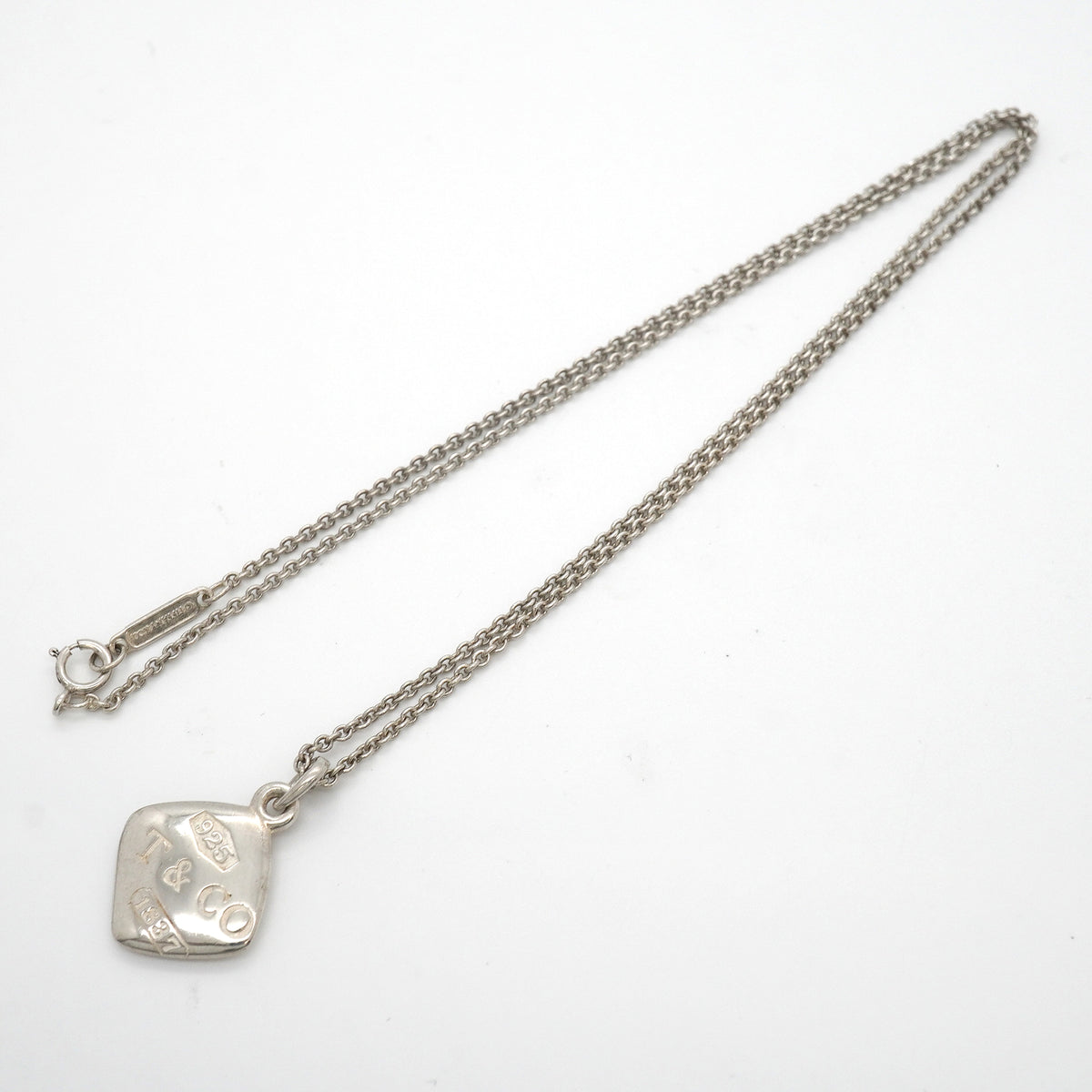【6jkb0115】ティファニー ネックレス 1837/モンタージュ/クッション シルバー925【中古】レディース