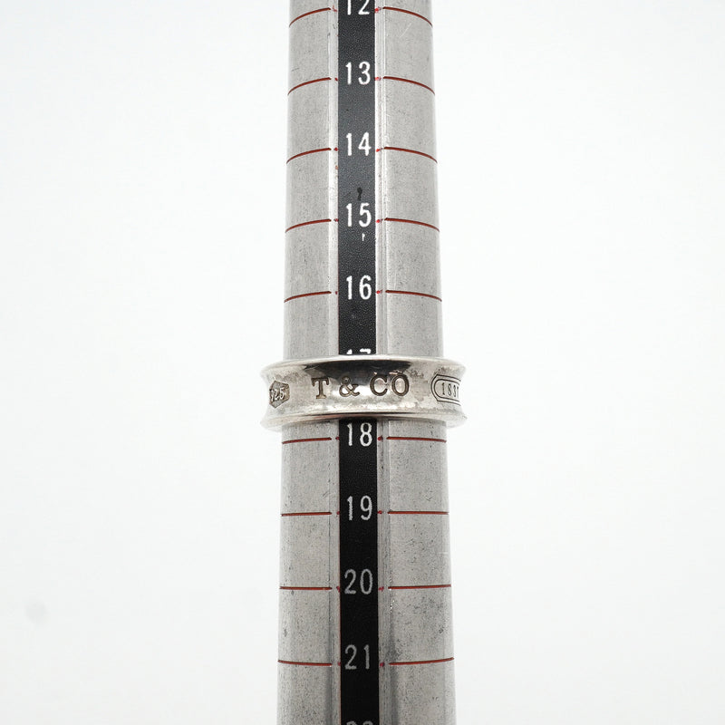 【6jkb0118】ティファニー リング ナロー シルバー925 17.5号【中古】メンズ