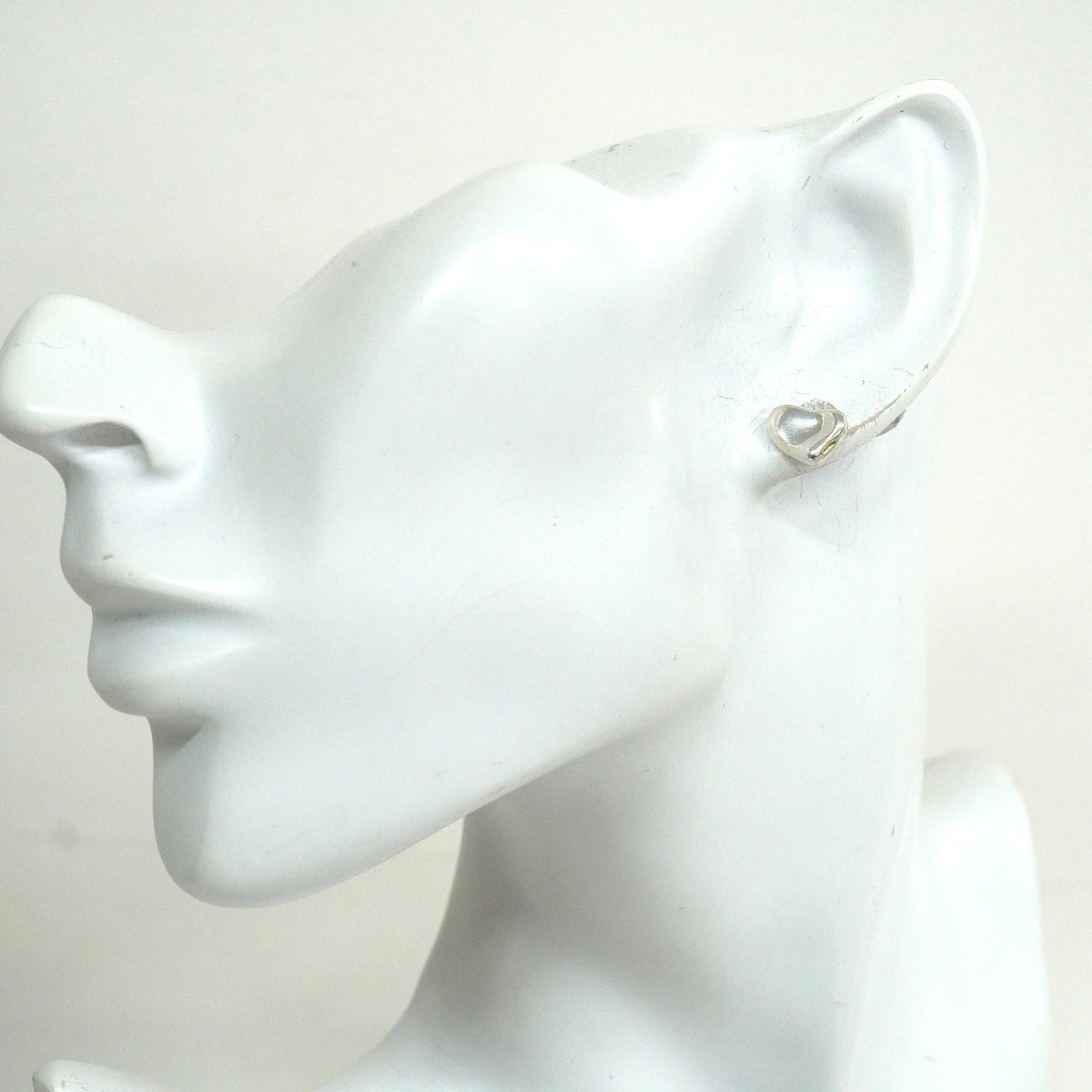 【6jkb0119】ティファニー ピアス フルハート シルバー925【中古】レディース