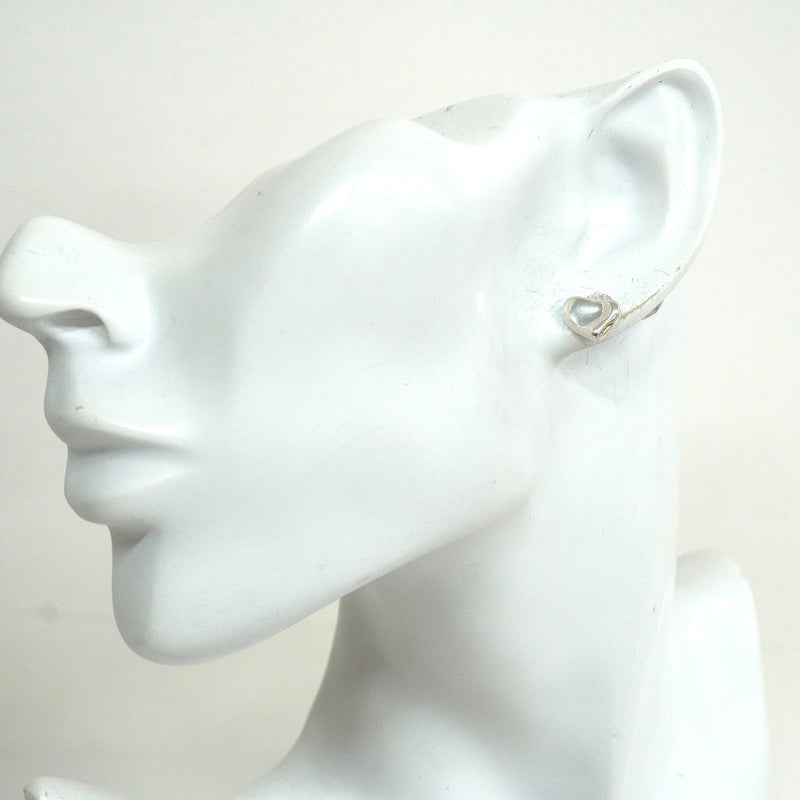 【6jkb0119】ティファニー ピアス フルハート シルバー925【中古】レディース