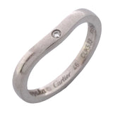 【6jkb0122】カルティエ リング バレリーナ 3PD Pt950 プラチナ ダイヤモンド ＃46【中古】レディース