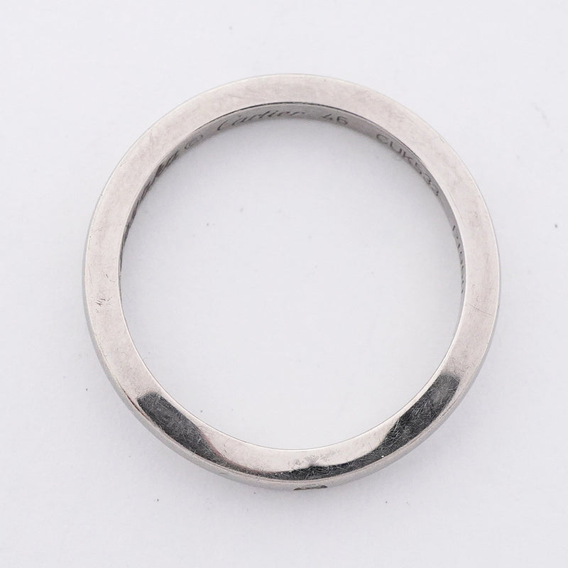 【6jkb0122】カルティエ リング バレリーナ 3PD Pt950 プラチナ ダイヤモンド ＃46【中古】レディース