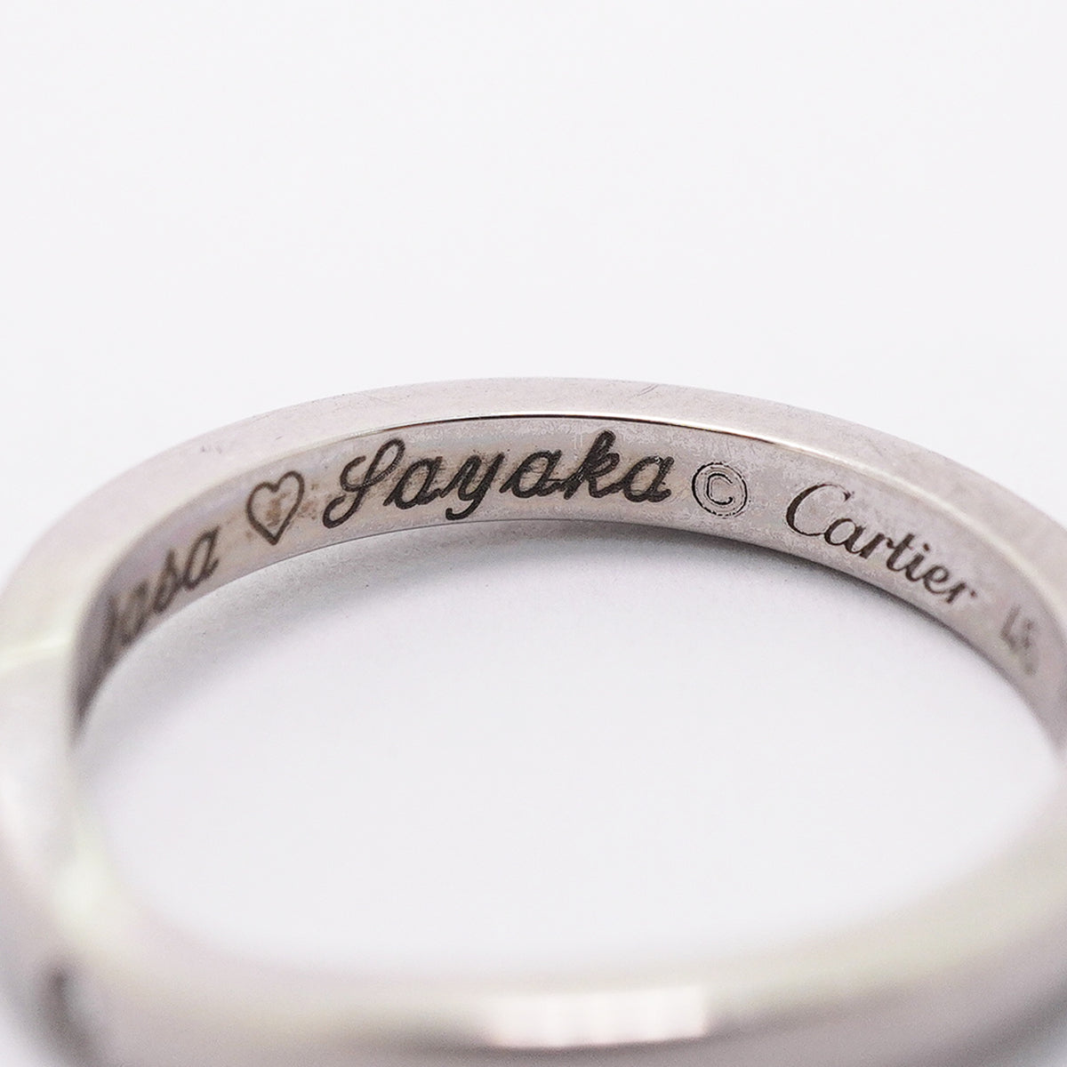 【6jkb0122】カルティエ リング バレリーナ 3PD Pt950 プラチナ ダイヤモンド ＃46【中古】レディース