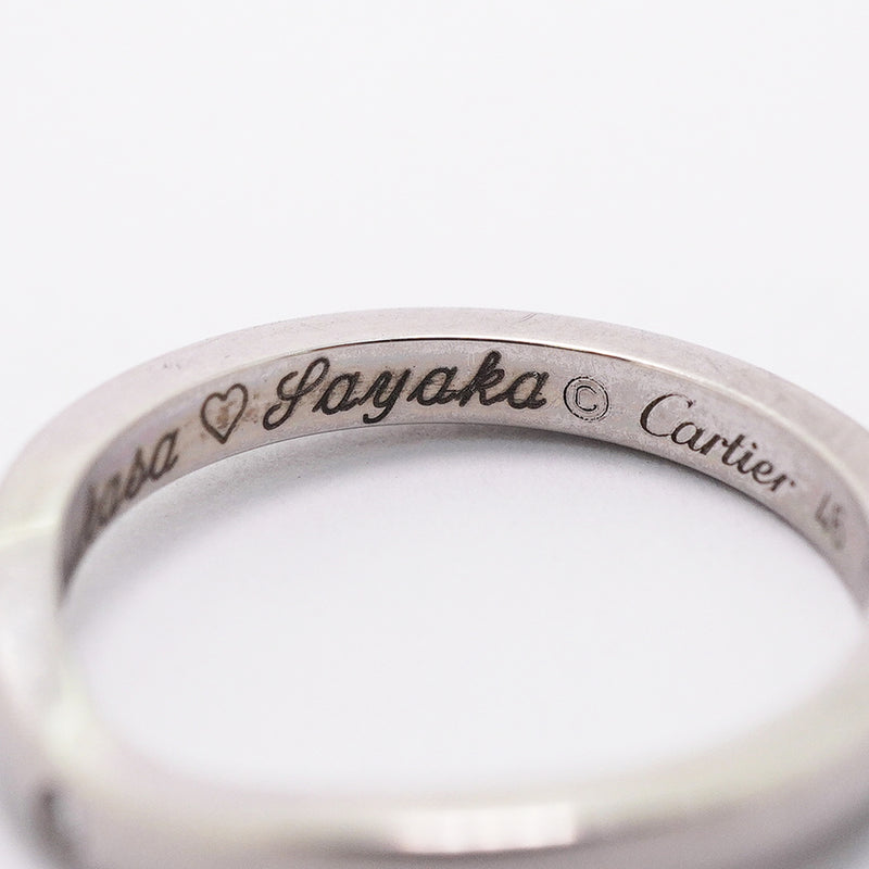 【6jkb0122】カルティエ リング バレリーナ 3PD Pt950 プラチナ ダイヤモンド ＃46【中古】レディース