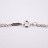 【6jkb0124】ティファニー ネックレス インフィニティ ダブルチェーン シルバー925【中古】レディース