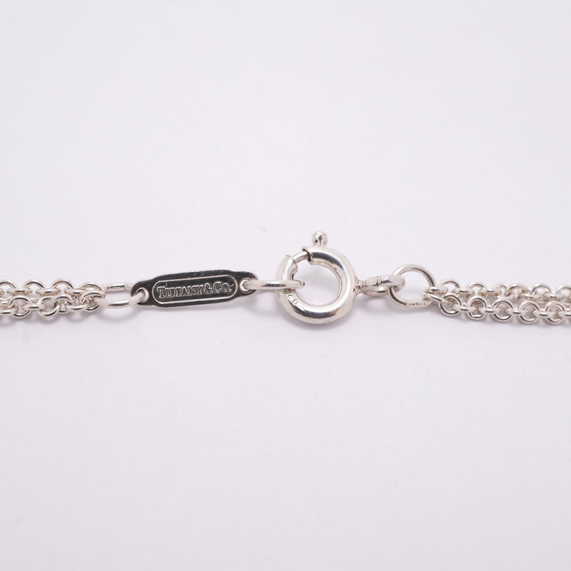 【6jkb0124】ティファニー ネックレス インフィニティ ダブルチェーン シルバー925【中古】レディース