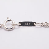 【6jkb0124】ティファニー ネックレス インフィニティ ダブルチェーン シルバー925【中古】レディース