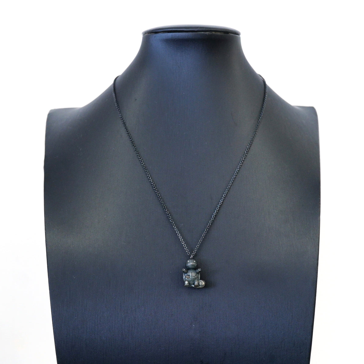 【6jkb0133】ティファニー ネックレス ポケモンコラボ/ゼニガメ シルバー925 ダイヤモンド ブラック【中古】メンズ レディース ユニセックス