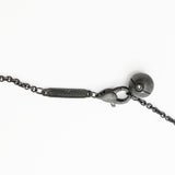 【6jkb0133】ティファニー ネックレス ポケモンコラボ/ゼニガメ シルバー925 ダイヤモンド ブラック【中古】メンズ レディース ユニセックス