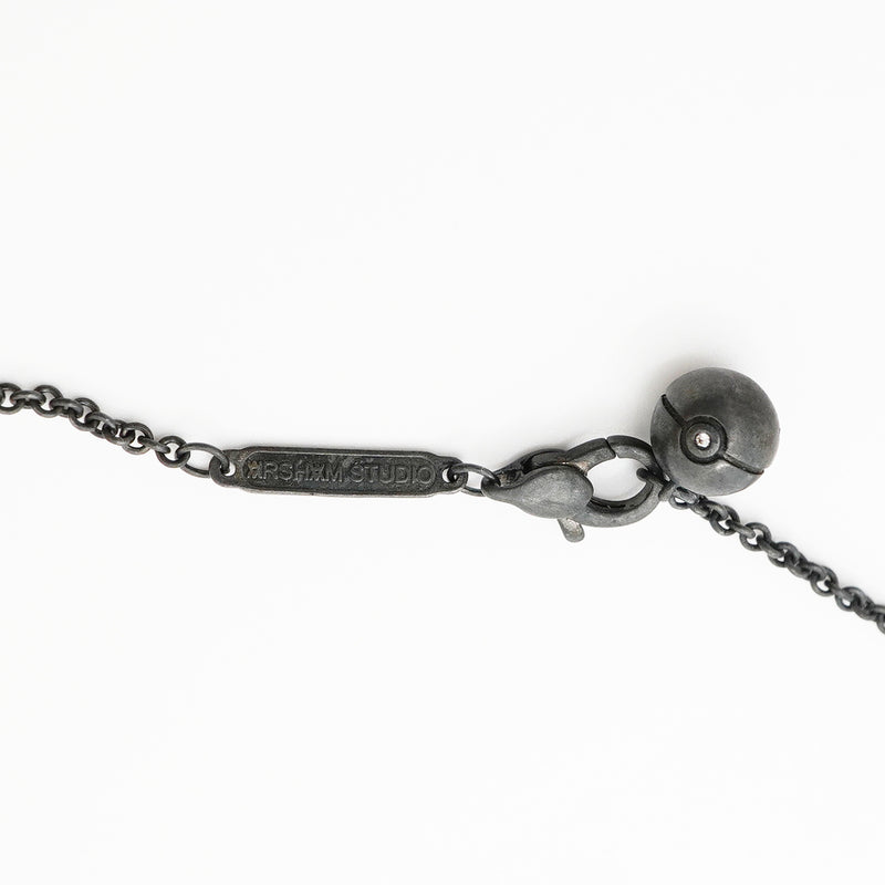 【6jkb0133】ティファニー ネックレス ポケモンコラボ/ゼニガメ シルバー925 ダイヤモンド ブラック【中古】メンズ レディース ユニセックス