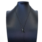 【6jkb0134】ティファニー ネックレス ポケモンコラボ/ミュウ シルバー925 ダイヤモンド ブラック【中古】レディース