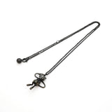 【6jkb0134】ティファニー ネックレス ポケモンコラボ/ミュウ シルバー925 ダイヤモンド ブラック【中古】レディース
