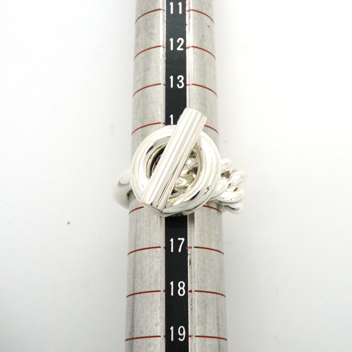 【6jkb0140】エルメス リング クロワゼット シルバー925 ＃57【中古】メンズ