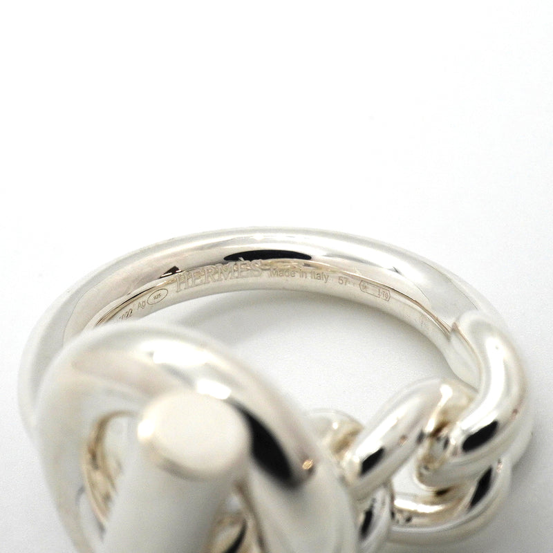 【6jkb0140】エルメス リング クロワゼット シルバー925 ＃57【中古】メンズ