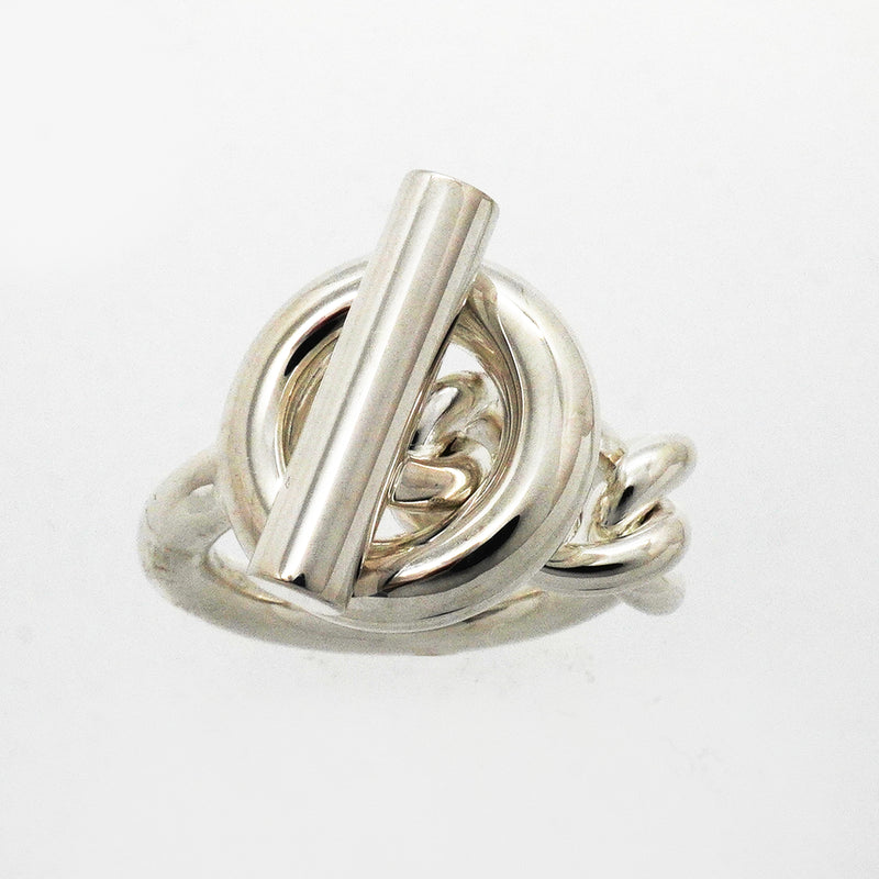 【6jkb0140】エルメス リング クロワゼット シルバー925 ＃57【中古】メンズ