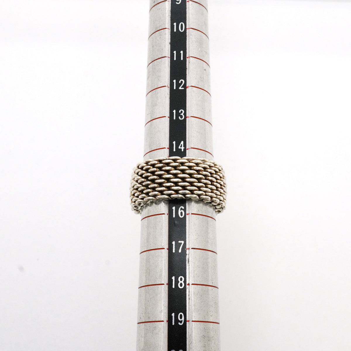 【6jkb0147】ティファニー リング サマセット/メッシュ シルバー925 15.5号【中古】レディース
