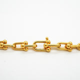 【6jkb0158】ティファニー ネックレス ハードウェア/ミディアムリンク K18YG イエローゴールド【中古】メンズ レディース ユニセックス
