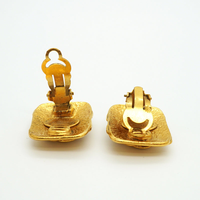 【6jkb0159】シャネル イヤリング ヴィンテージ ココマーク GPメッキ ゴールド【中古】レディース
