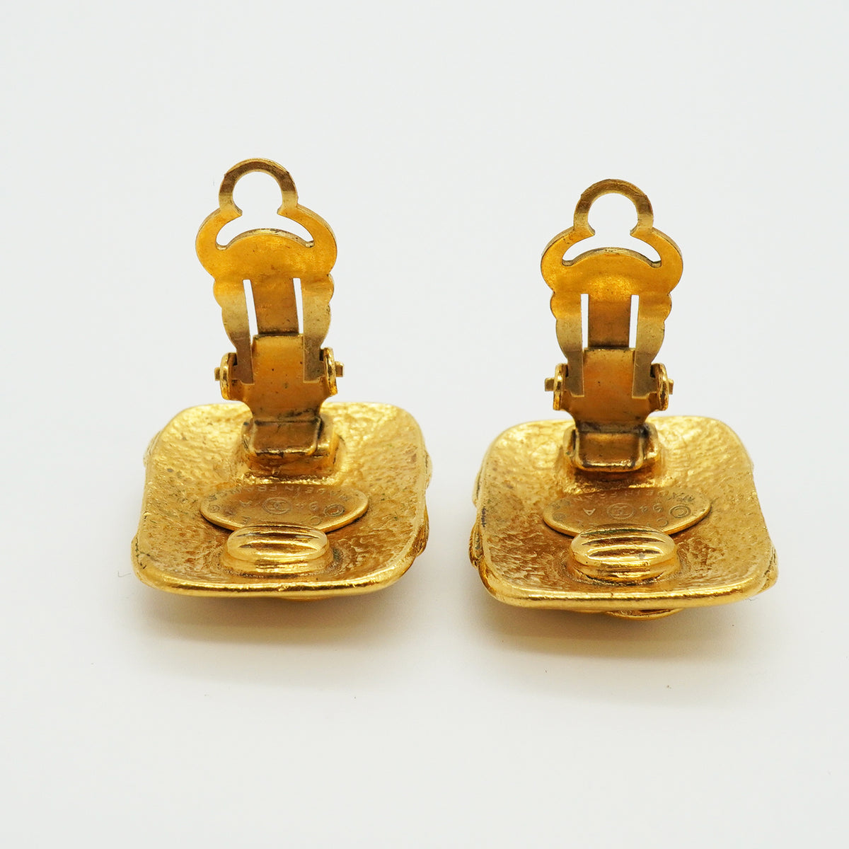 【6jkb0159】シャネル イヤリング ヴィンテージ ココマーク GPメッキ ゴールド【中古】レディース