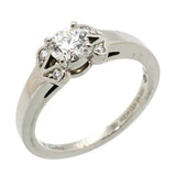 【6jkb0162】カルティエ リング バレリーナ Pt950 プラチナ ダイヤモンド 0.36ct ＃50【中古】レディース