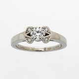 【6jkb0162】カルティエ リング バレリーナ Pt950 プラチナ ダイヤモンド 0.36ct ＃50【中古】レディース