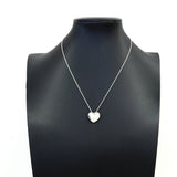 【6jkb0167】ティファニー ネックレス フォールドハート シルバー925【中古】レディース