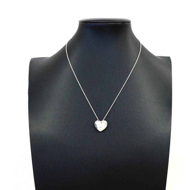 【6jkb0167】ティファニー ネックレス フォールドハート シルバー925【中古】レディース