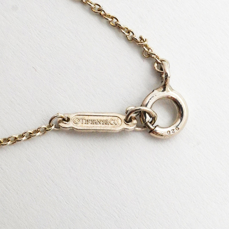 【6jkb0167】ティファニー ネックレス フォールドハート シルバー925【中古】レディース