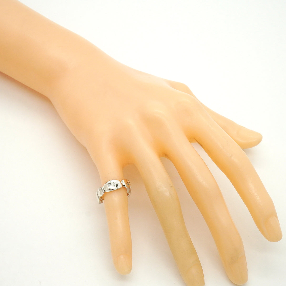 【6jkb0169】シャネル リング シャネルロゴ シルバー925 9.5号【中古】レディース
