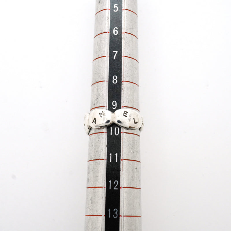 【6jkb0169】シャネル リング シャネルロゴ シルバー925 9.5号【中古】レディース