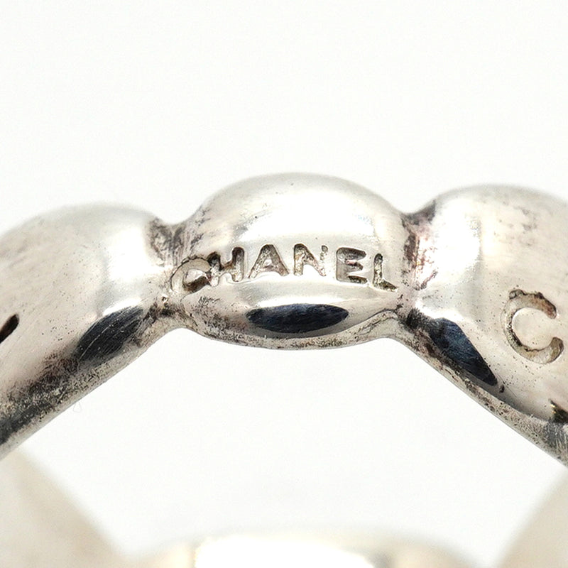 【6jkb0169】シャネル リング シャネルロゴ シルバー925 9.5号【中古】レディース