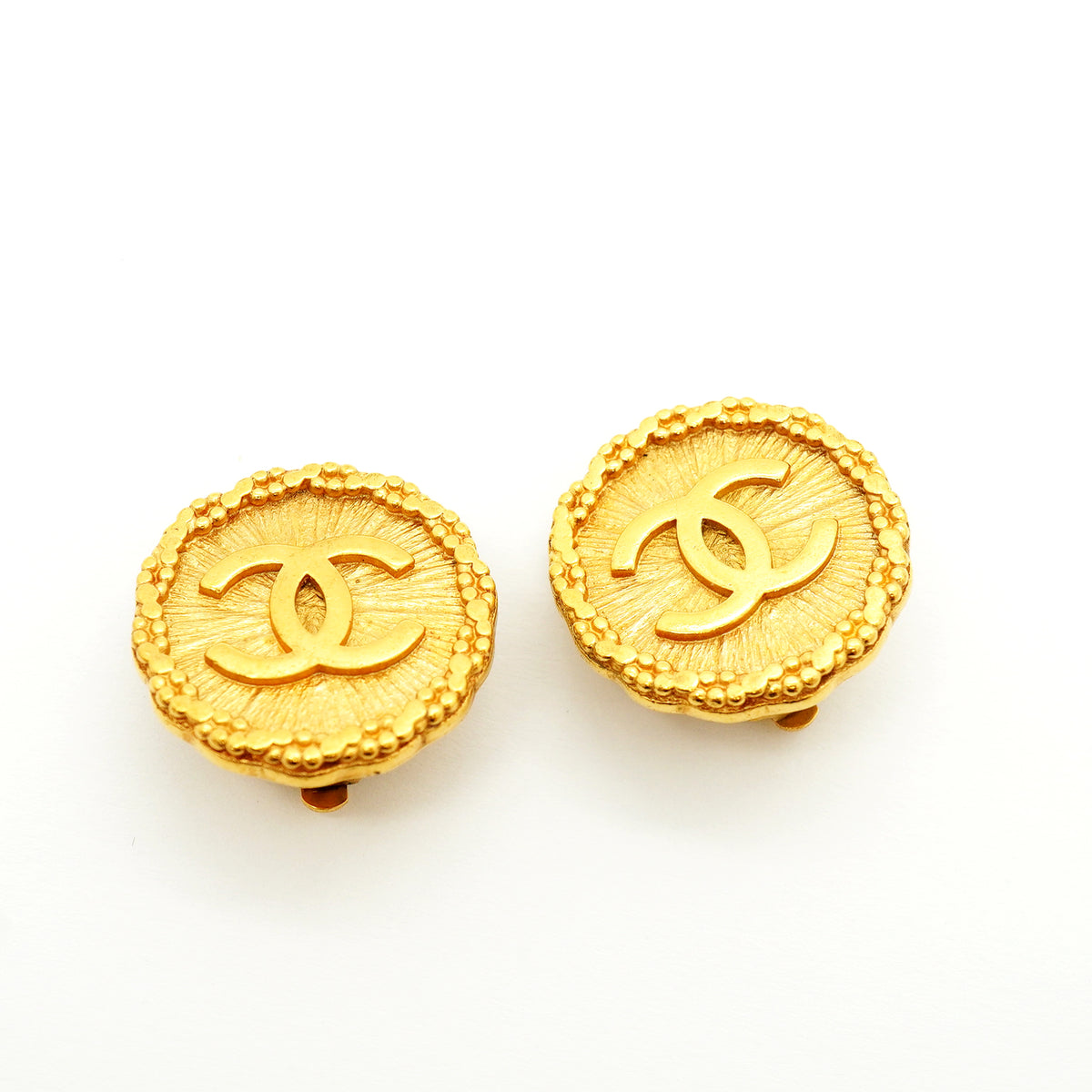 【6jkb0171】シャネル イヤリング ヴィンテージ ココマーク GPメッキ ゴールド【中古】レディース