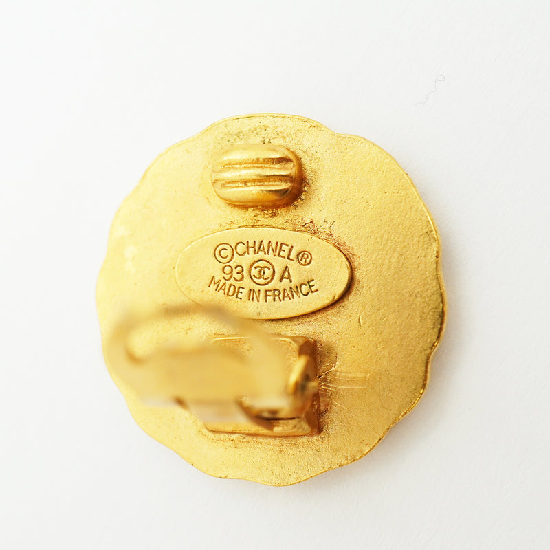 【6jkb0171】シャネル イヤリング ヴィンテージ ココマーク GPメッキ ゴールド【中古】レディース