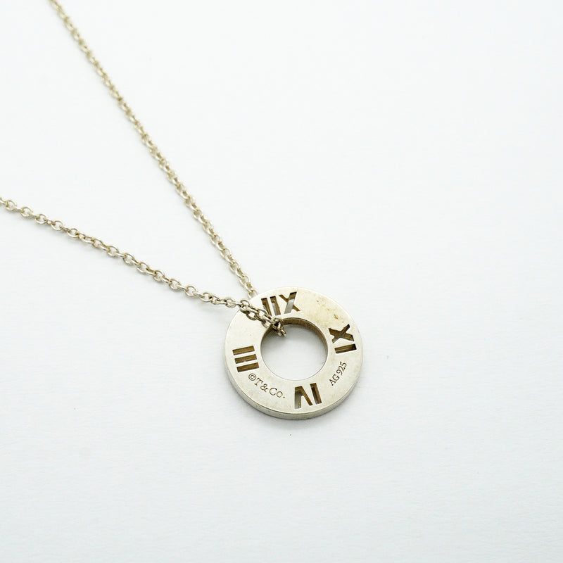 【6jkb0172】ティファニー ネックレス アトラス ピアスド/サークル シルバー925【中古】レディース