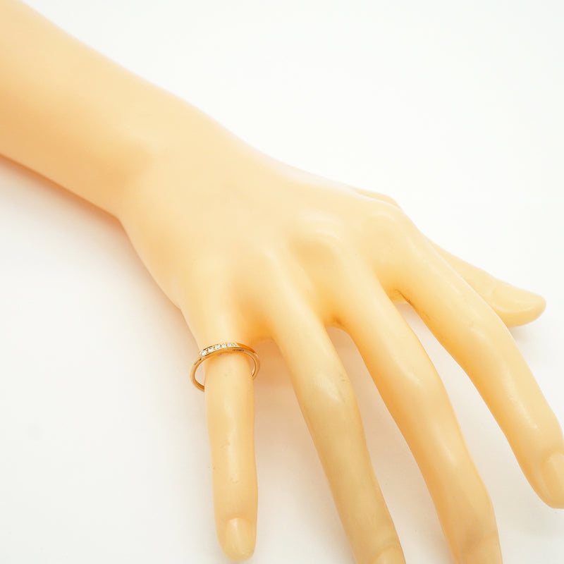 【6jkb0176】エルメス リング K18PG ピンクゴールド ダイヤモンド ＃50【中古】レディース