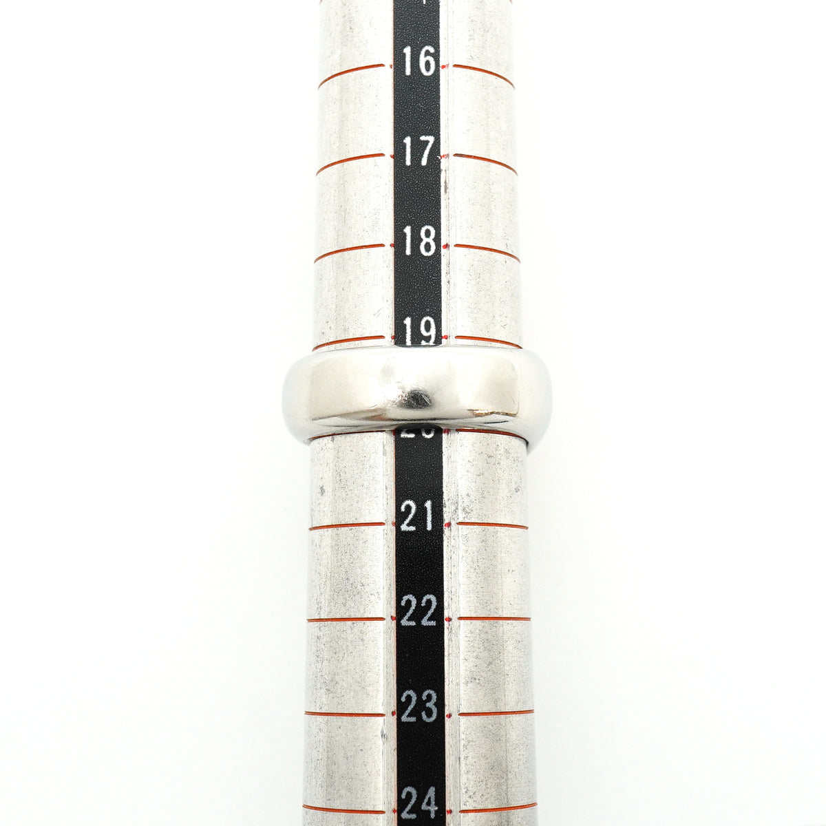 【6jkb0178】エルメス リング カルーゼル メタル シルバー オレンジ ＃60【中古】メンズ