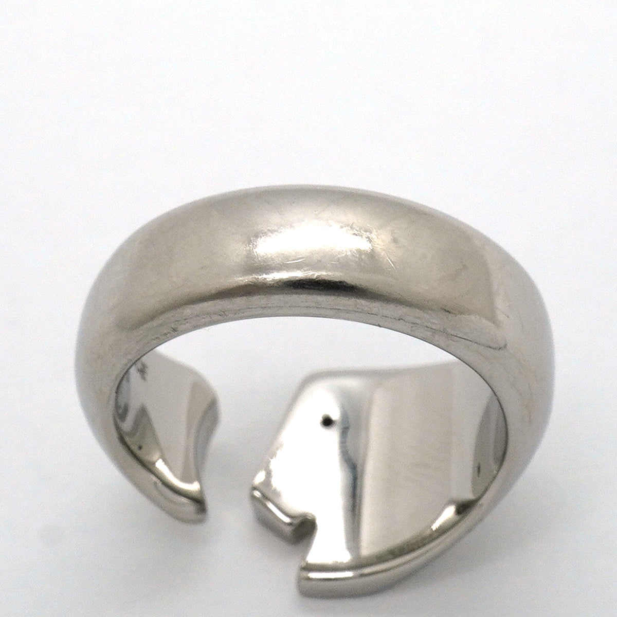 【6jkb0178】エルメス リング カルーゼル メタル シルバー オレンジ ＃60【中古】メンズ