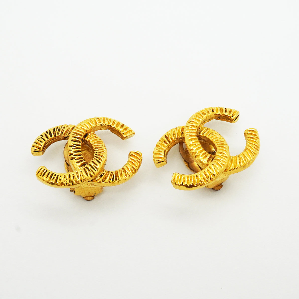 【6jkb0179】シャネル イヤリング ヴィンテージ ココマーク GPメッキ ゴールド【中古】レディース