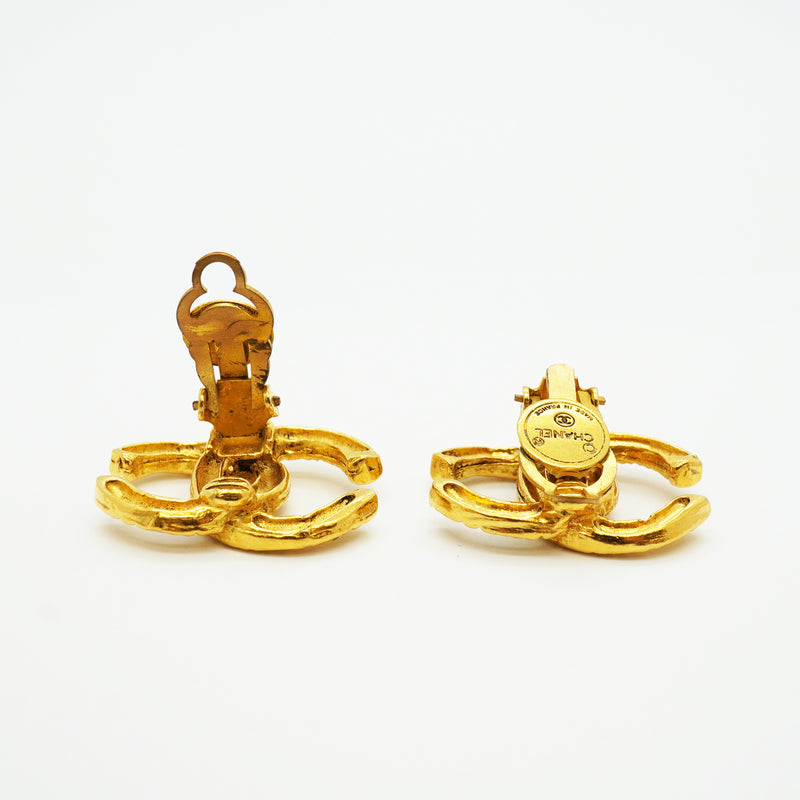 【6jkb0179】シャネル イヤリング ヴィンテージ ココマーク GPメッキ ゴールド【中古】レディース