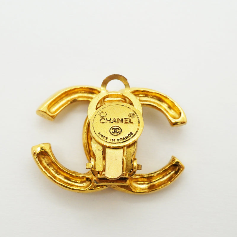 【6jkb0179】シャネル イヤリング ヴィンテージ ココマーク GPメッキ ゴールド【中古】レディース