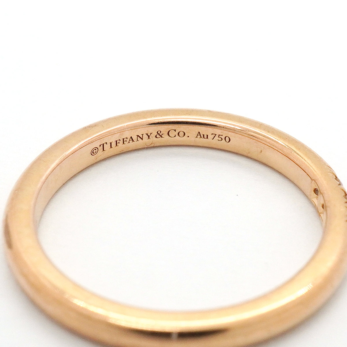 【6jkb0183】ティファニー リング フォーエバー 3PD K18PG ピンクゴールド ダイヤモンド 8.5号【中古】レディース