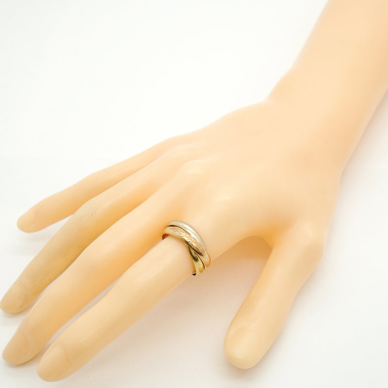 【6jkb0186】カルティエ リング トリニティ クラシックモデル K18YG イエローゴールド K18WG ホワイトゴールド K18PG ピンクゴールド ＃55【中古】メンズ レディース ユニセックス